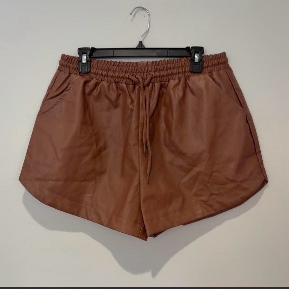 Mittoshop High Waist Brown Shorts